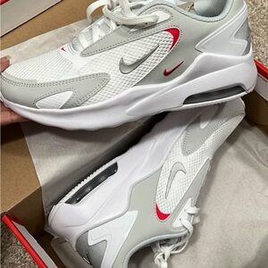 Nike Women’s White and Gray Air Maxes